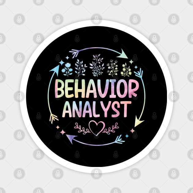 Behavior Analyst cute floral watercolor Magnet by ARTBYHM